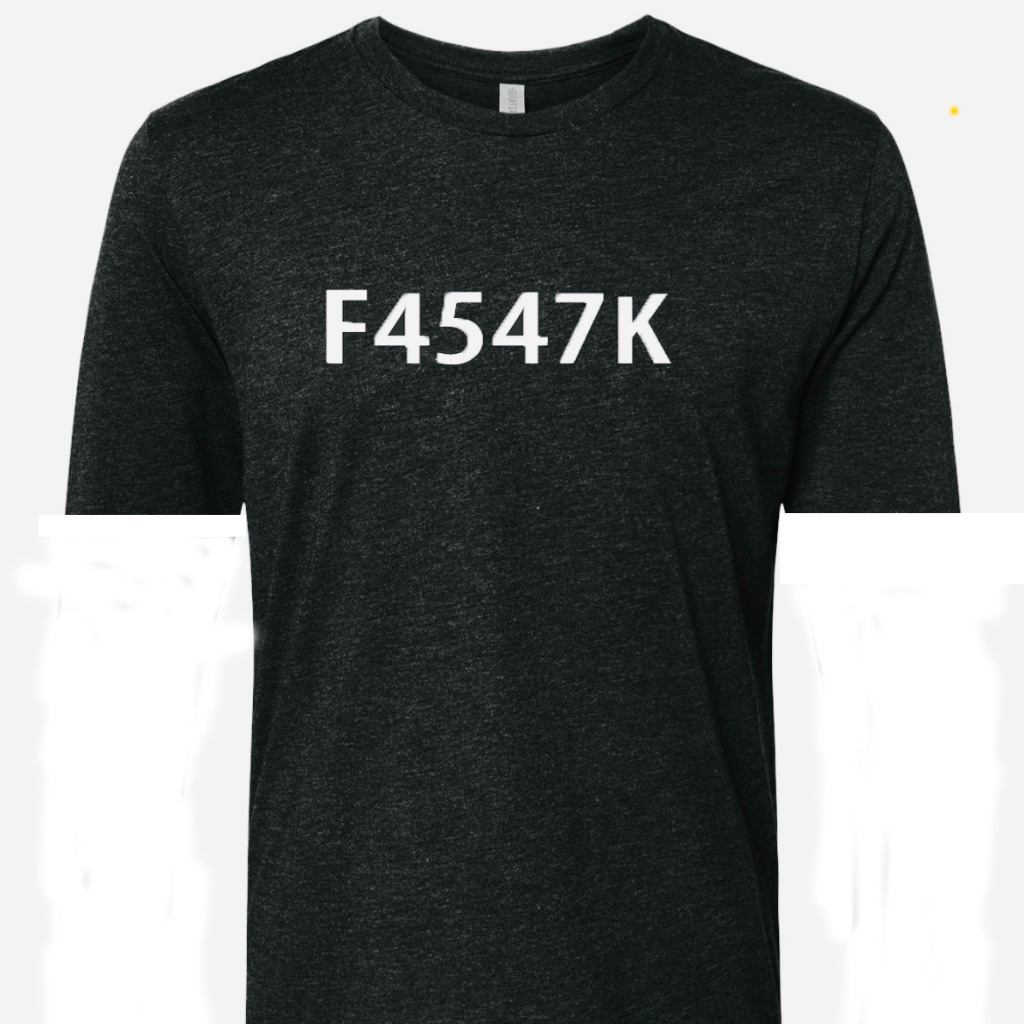F4547k Logo “Vintage Black” Short Sleeve Shirt